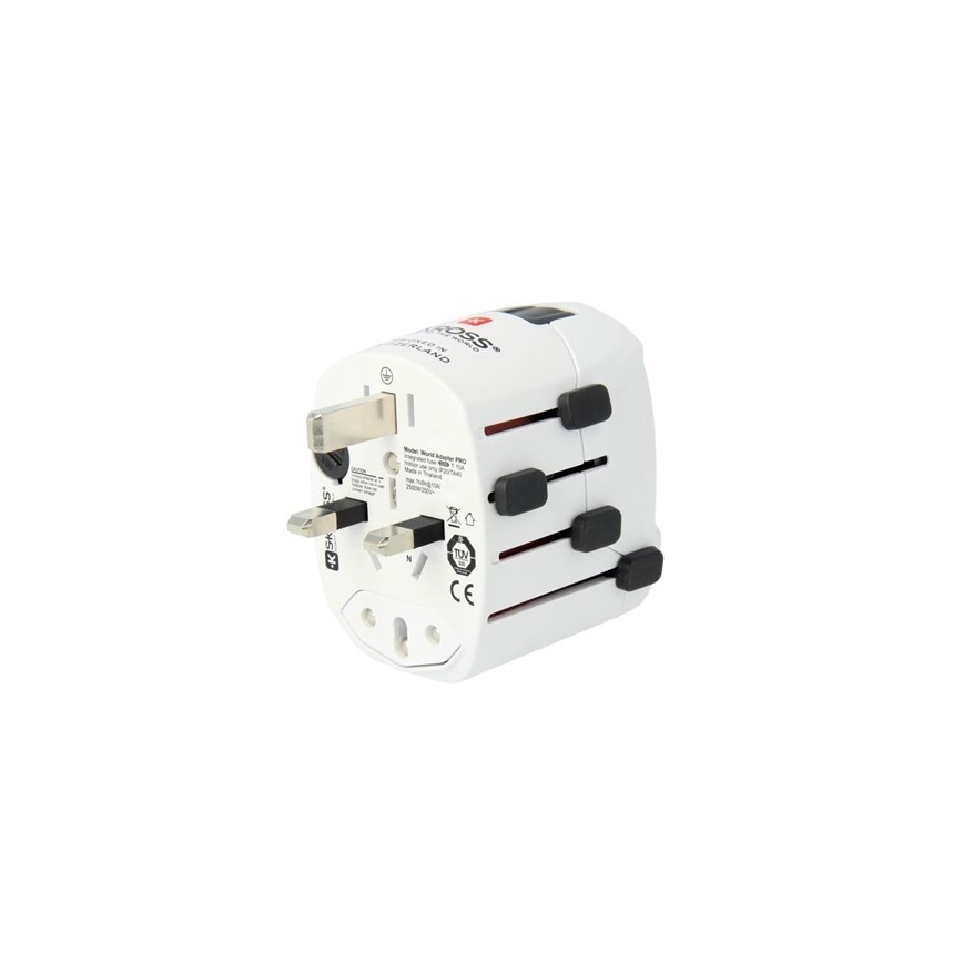 Universaalne adapter kogu maailmale 230V + USB port