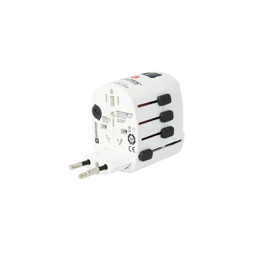 Universaalne adapter kogu maailmale 230V + USB port