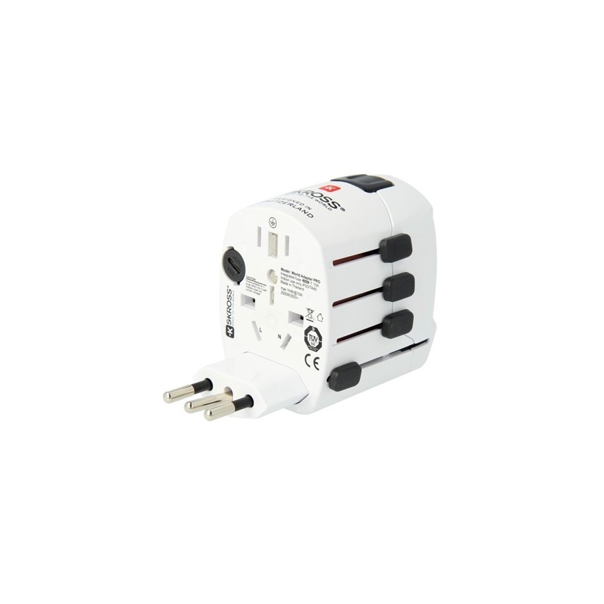 Universaalne adapter kogu maailmale 230V + USB port