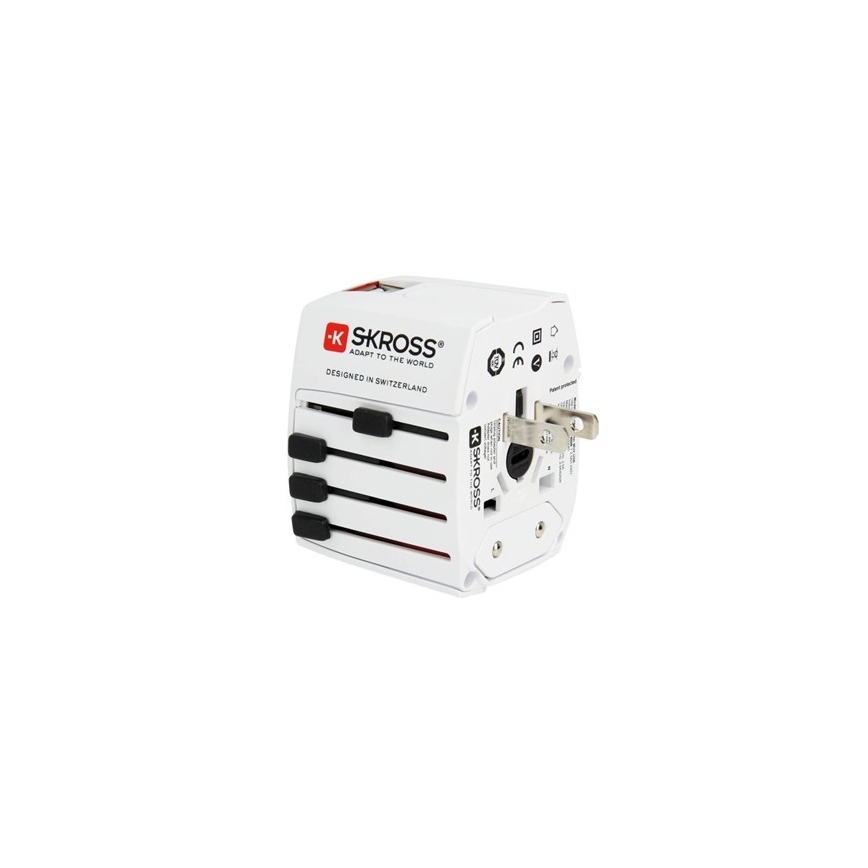 Rahvusvaheline adapter 230V + 2x USB port