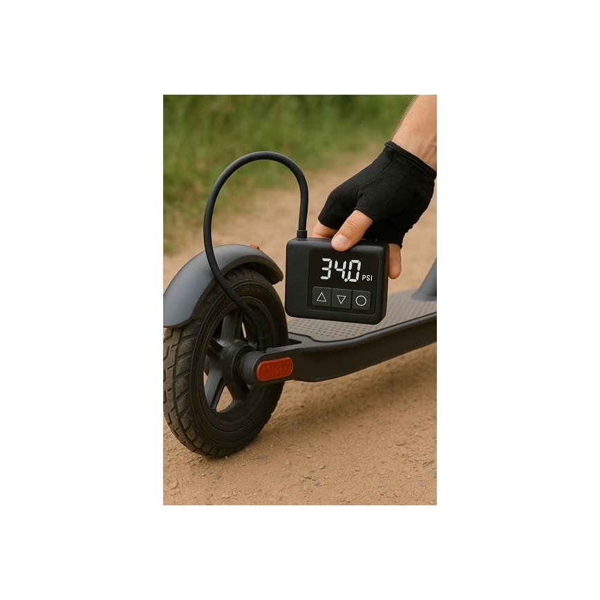 Digitaalne taskukompressor 500 mAh 5 V must