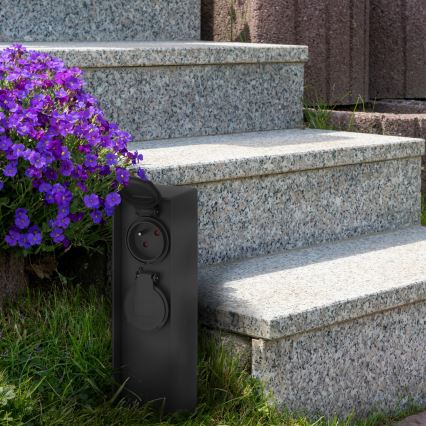 Väli pistikupesadega torn 2Z 230V IP44