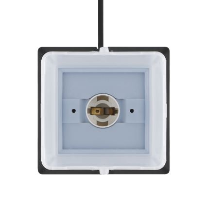 Välivalgusti 2 pistikupesaga 1xE14/15W/230V IP44 must