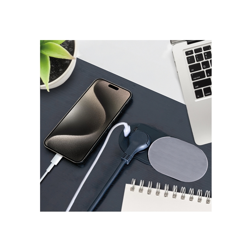 Sisseehitatud pistik 1Z + USB A+C
