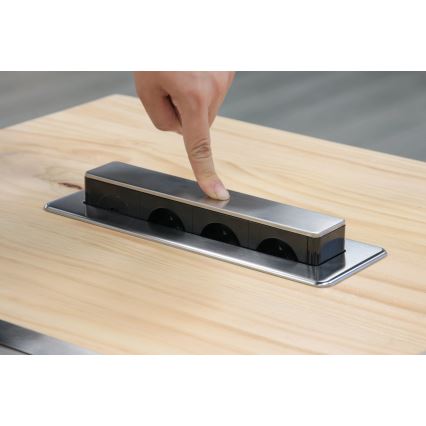 Lauaplaadi pistikupesatulp 3x230V + USB-A + USB-C