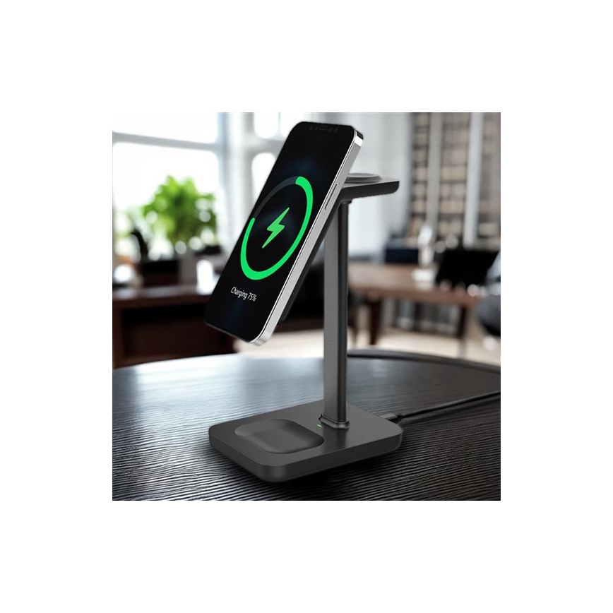 3-ühes 23W juhtmevaba laualaadija