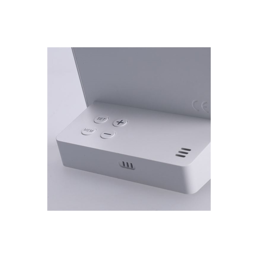 Digitaalne termomeeter 5V/2xAAA + 2xAAA valge