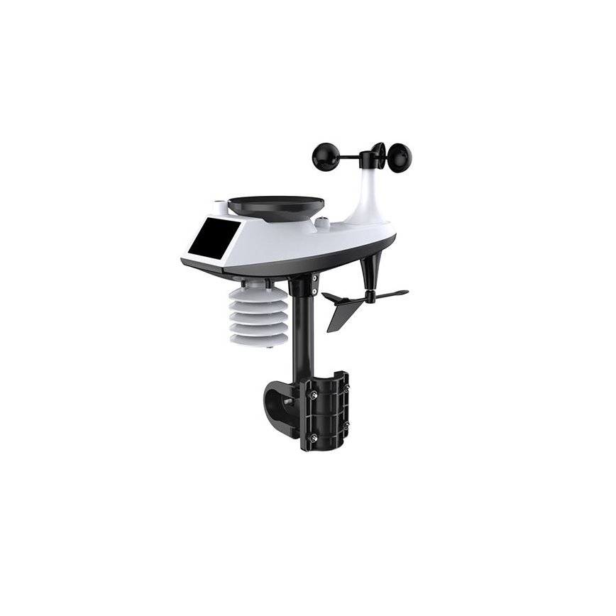 Professionaalne ilmajaam LCD-ekraaniga, Wi-Fi-ühendusega, 5V/2xAA + 3xAAA