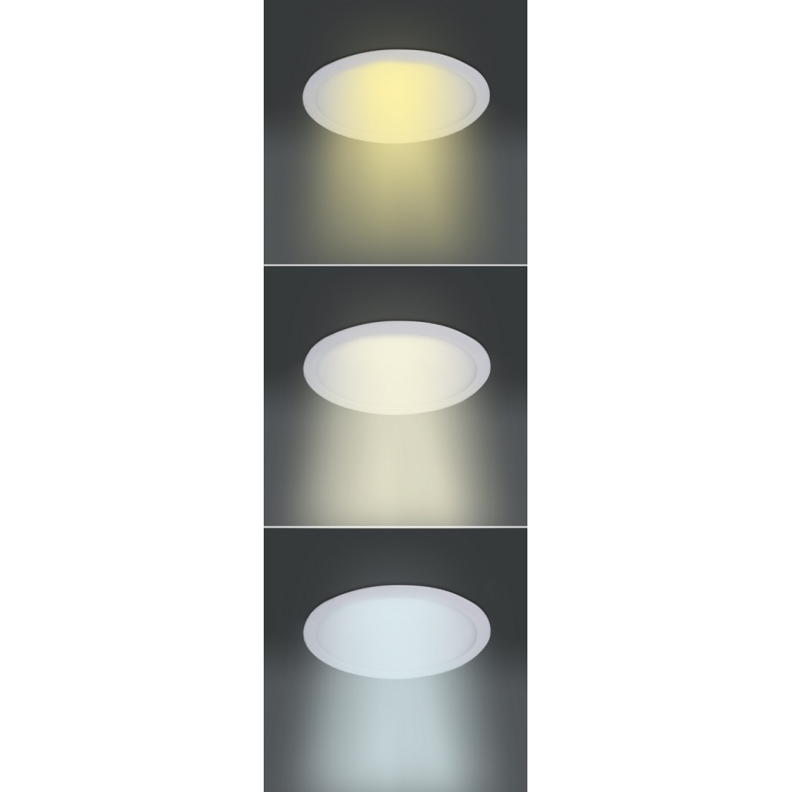 LED-paneel LED/18W/230V 3000/4000/6000K läbimõõt 22,5 cm valge