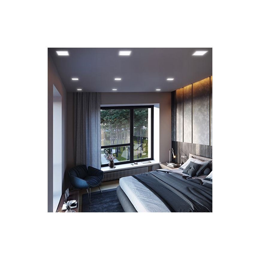 Sissepandav LED-laevalgusti 24W/230V 3000/4000/6000K 30x30 cm valge