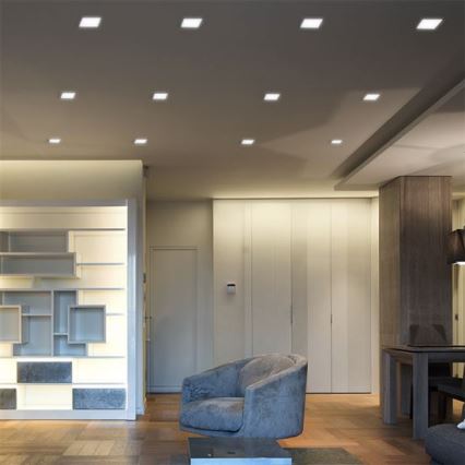 Sissepandav LED-laevalgusti 24W/230V 3000/4000/6000K 30x30 cm valge