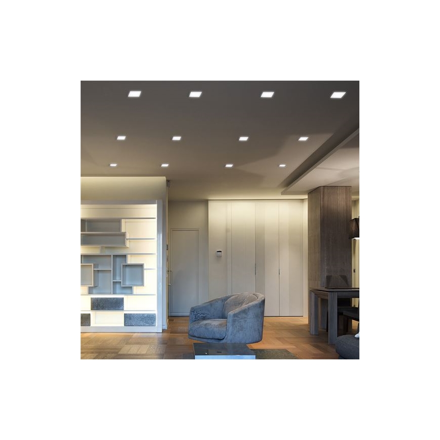 Sissepandav LED-laevalgusti 24W/230V 3000/4000/6000K 30x30 cm valge