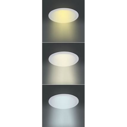 LED-paneel 6 W, 230 V — valgustemperatuur 3000/4000/6000 K, läbimõõt 12 cm, valge