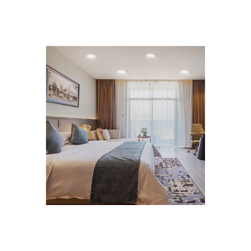 LED süvisvalgusti LED/6W/230V 3000/4000/6000K Ø 12 cm valge