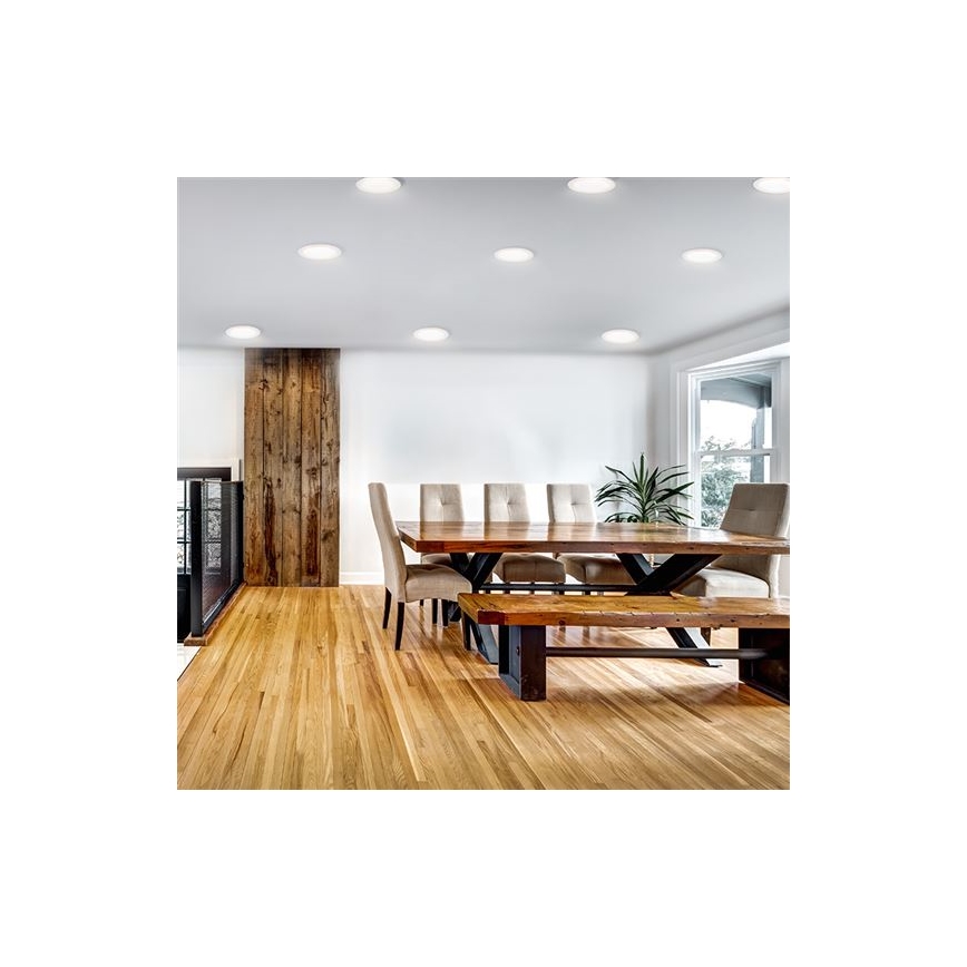 LED süvisvalgusti LED/6W/230V 3000/4000/6000K Ø 12 cm valge