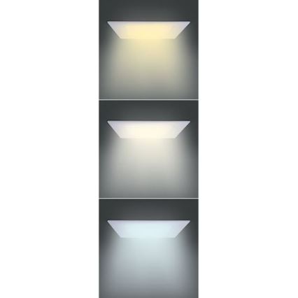 Süvistatav LED-laevalgusti, 6 W, 230 V, 3000/4000/6000 K, 12 x 12 cm, valge