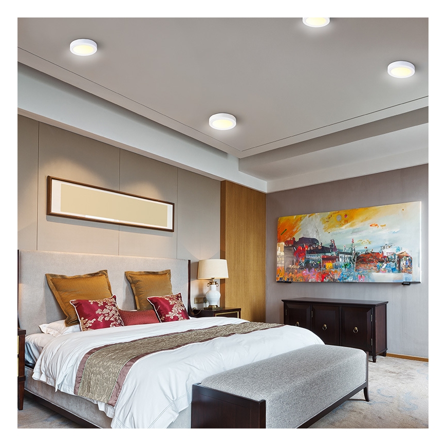 LED laevalgusti LED/18W/230V 3000/4000/6000K läbimõõt 22,5 cm valge
