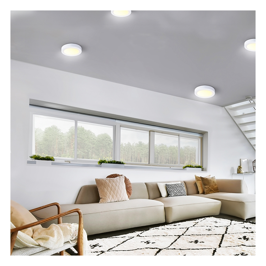 LED laevalgusti LED/18W/230V 3000/4000/6000K läbimõõt 22,5 cm valge