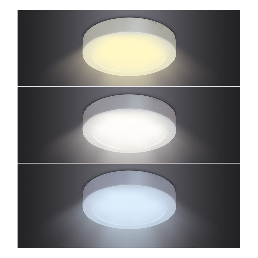 LED laevalgusti LED/18W/230V 3000/4000/6000K läbimõõt 22,5 cm valge