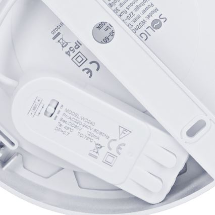 LED pinnapealne/süvistatav paneel 2-ühes LED/12W/230V 3000/4000/6000K Ø 17 cm IP54 hõbedane