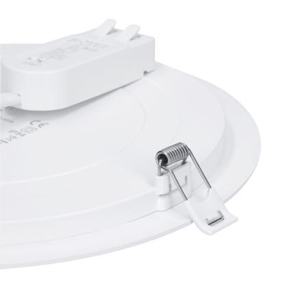 LED pinnapealne/süvistatav paneel 2-ühes LED/12W/230V 3000/4000/6000K Ø 17 cm IP54 hõbedane