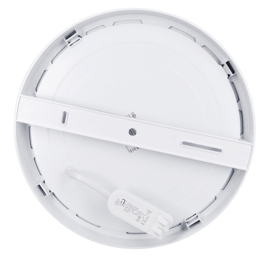LED pind- ja süvistatav 2-ühes paneel 24W/230V 3000/4000/6000K Ø 30 cm IP54 hõbedane