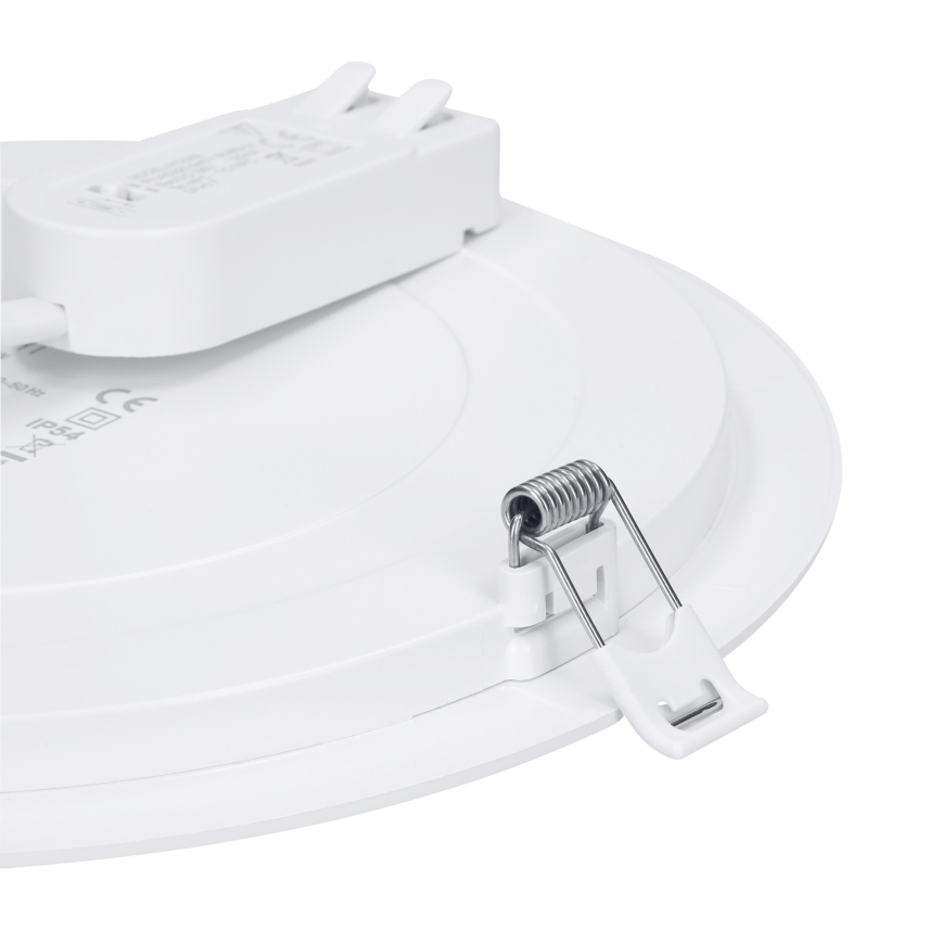 LED pind- ja süvistatav 2-ühes paneel 24W/230V 3000/4000/6000K Ø 30 cm IP54 hõbedane