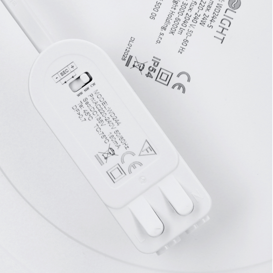 LED pinnapealne/lae sisse paigaldatav paneel 2-ühes 24W/230V 3000/4000/6000K läbimõõt 30 cm IP54 valge