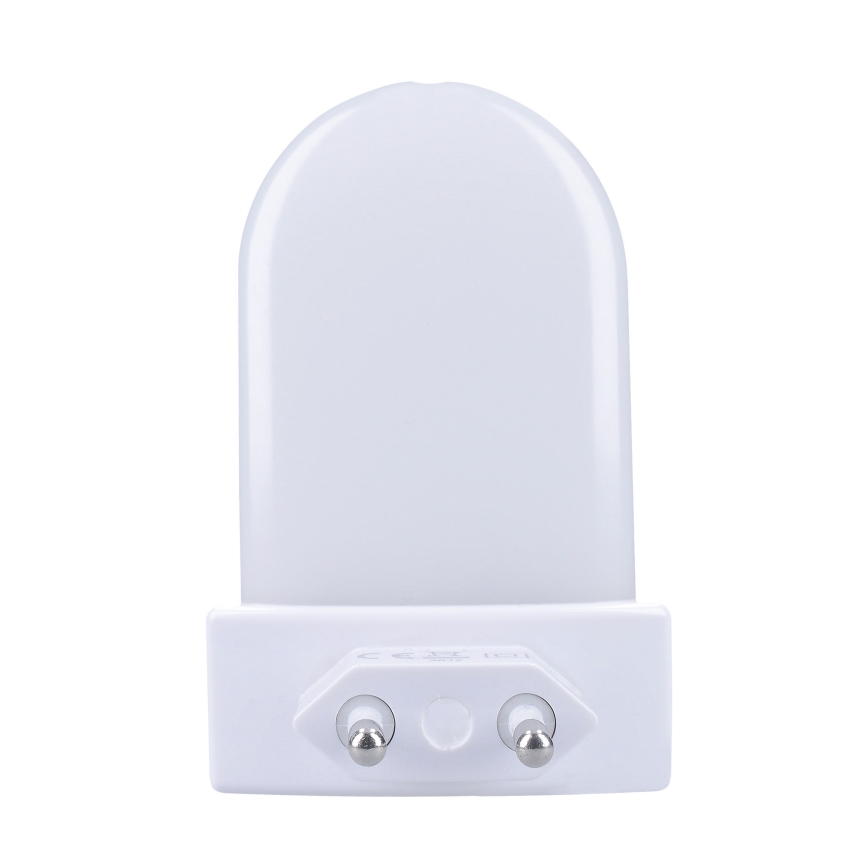 LED RGB Navigatsioonivalgusti pistikupessa koos hämardusanduriga LED/0,5W/230V