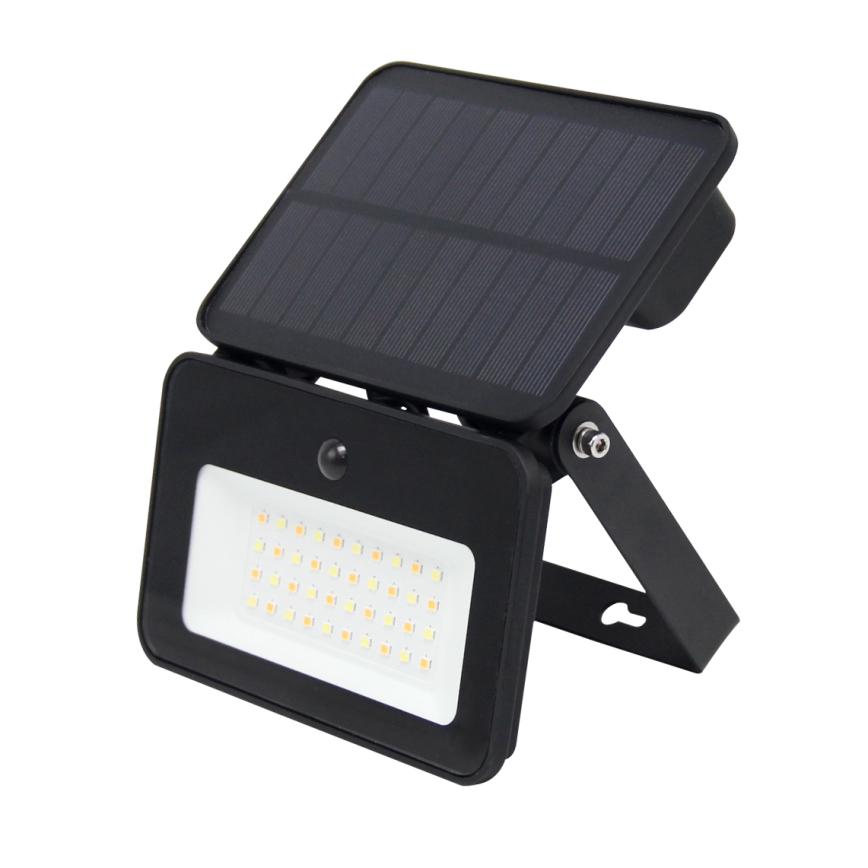 LED Hämardatav päikesepaneeliga prožektor koos liikumis- ja hämardusanduriga LED/6W/3,7V 2200 mAh 3000/4000/6500K IP65