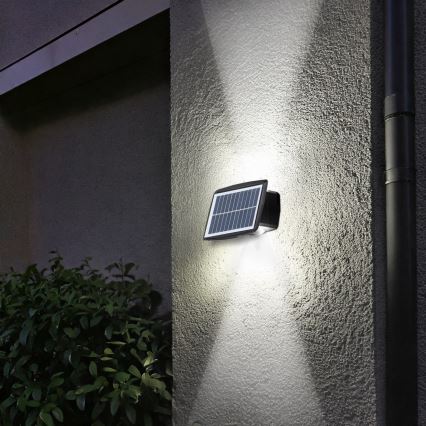 LED-päikesepaneeliga seinavalgusti LED/3,7V IP44 1200 mAh