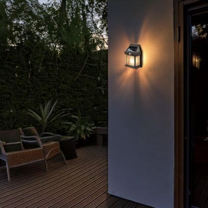 LED-hämardatav päikeselatern anduriga LED/3,7V IP44 1200 mAh