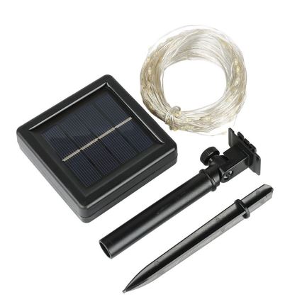LED-päikesetoitega dekoratiivne valguskett 3,7 V 800 mAh 22 m