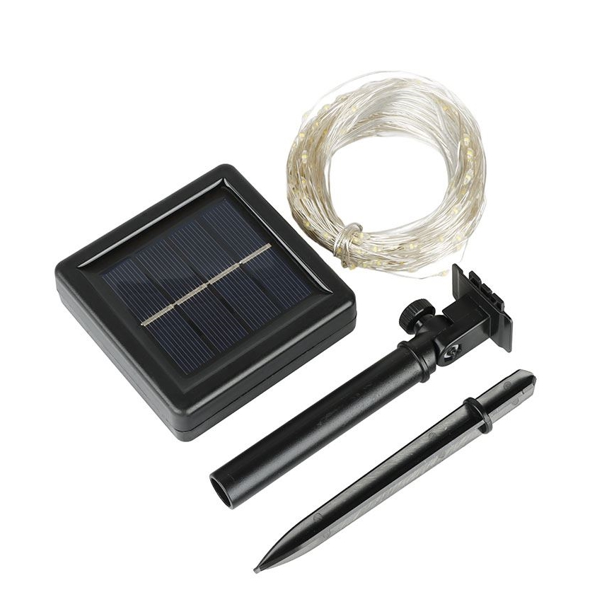 LED-päikesetoitega dekoratiivne valguskett 3,7 V 800 mAh 22 m