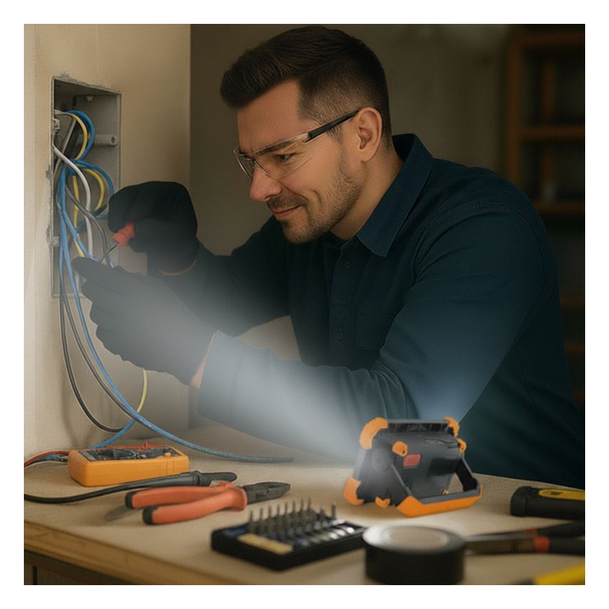 Laetav LED-reflektor 10W/3,7V 4400 mAh