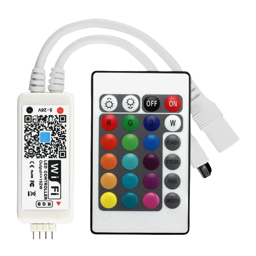 LED RGB Hämardatav riba LED/20W/230V 5m IP65 Tuya + Pult