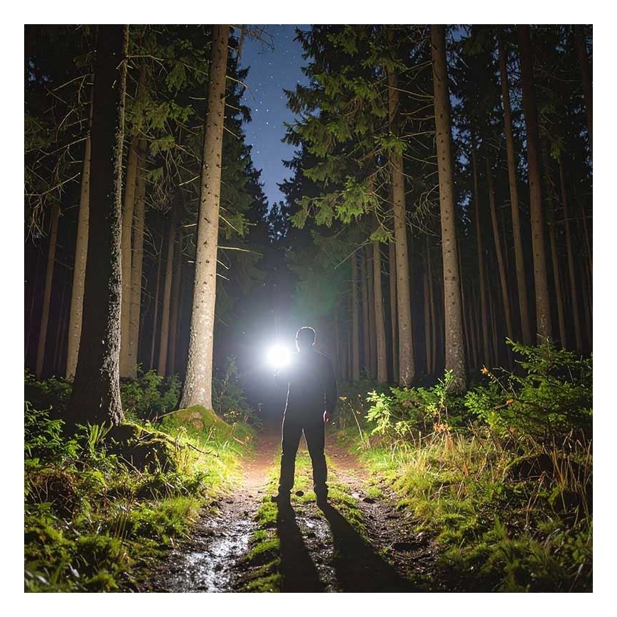 Laetav LED-taskulamp, 3,7 V, 1200 mAh
