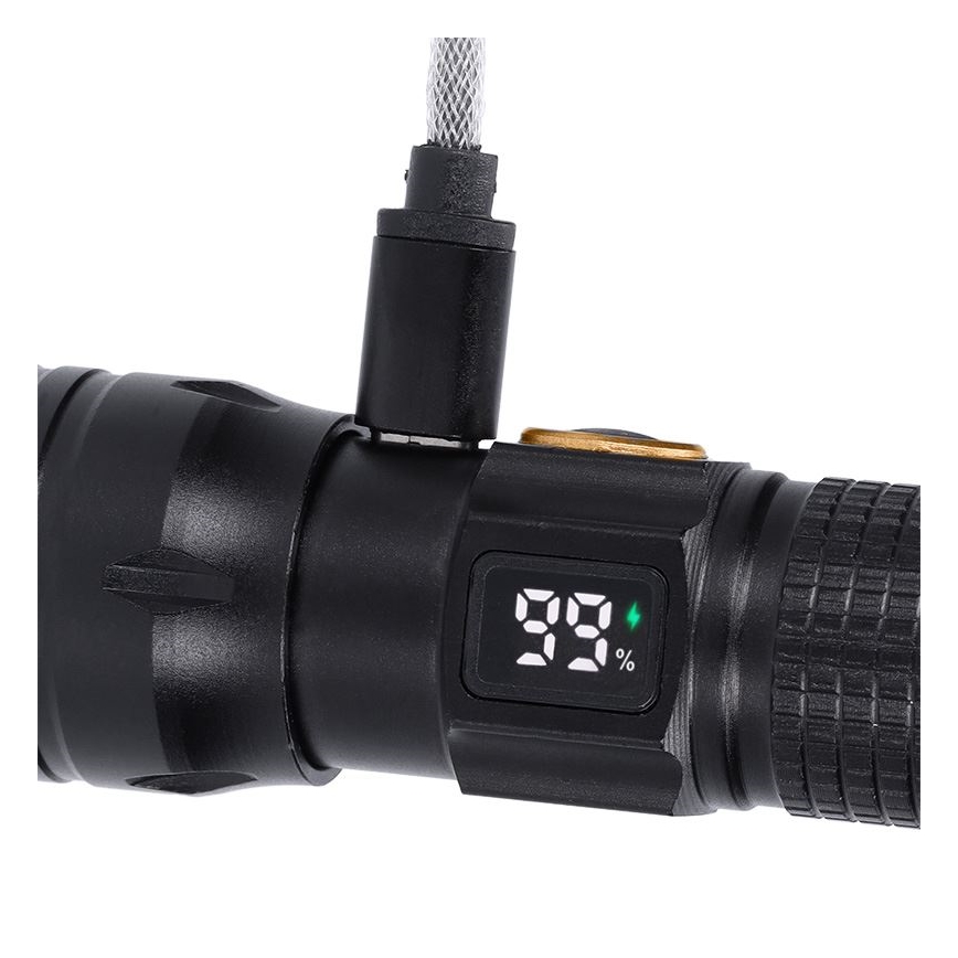 Laetav LED-taskulamp, 3,7 V, 1200 mAh