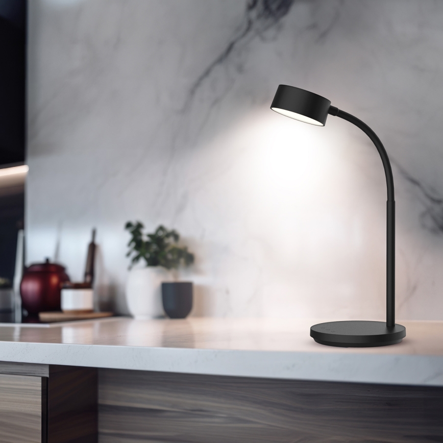 LED Hämardatav puutetundlik laualamp LED/4,5W/5V 3000/4000/6500K must