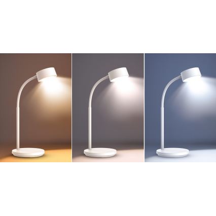 LED Hämardatav puutetundlik laualamp LED/4,5W/5V 3000/4000/6500K valge