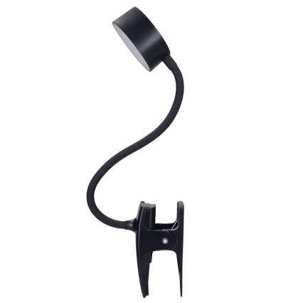 LED Hämardatav paindlik laetav laualamp klambriga LED/2W/1800 mAh 3000/4000/6500K must