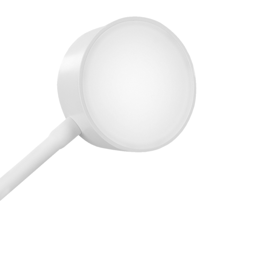 LED Hämardatav paindlik laetav laualamp klambriga LED/2W/1800 mAh 3000/4000/6500K valge