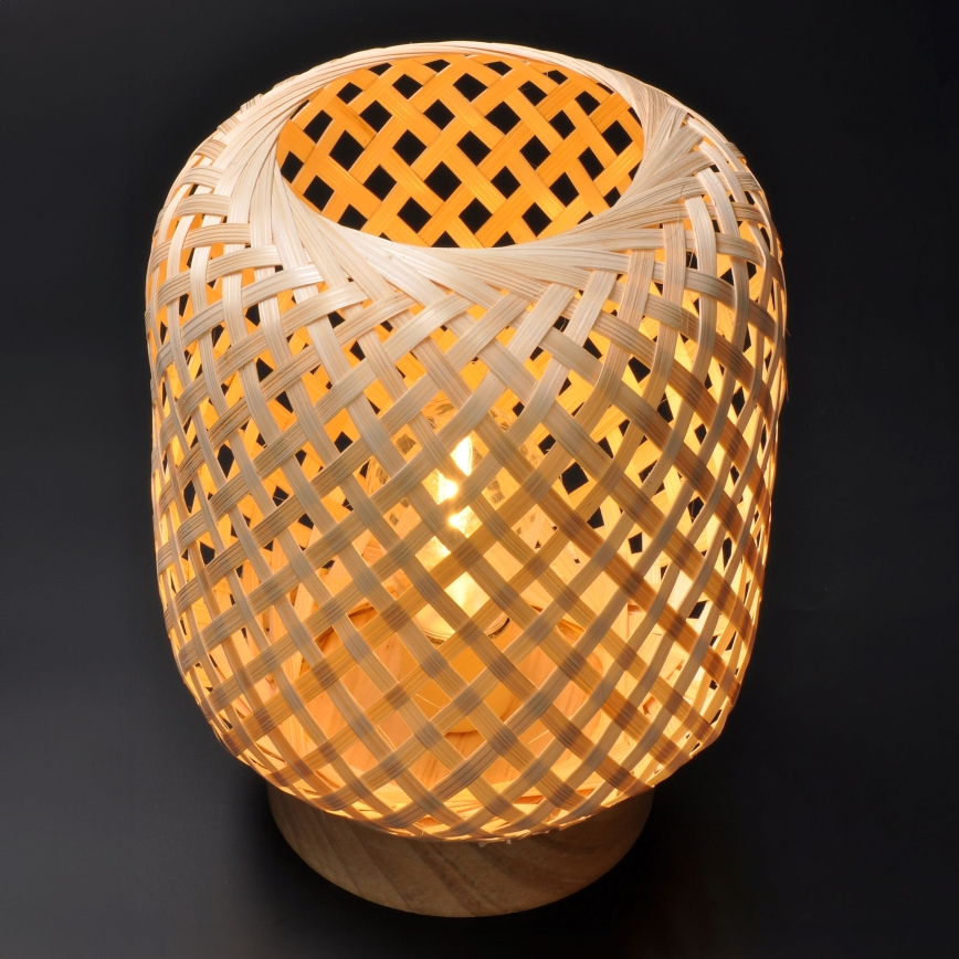 LED Dekoratiivne laualamp BOHO LED/2xAAA rotang
