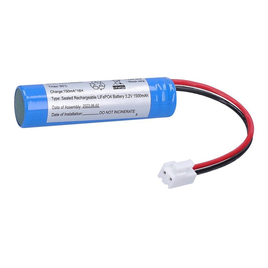 Solight WO527ND - Aku avariivalgustile LiFePO4 3,2V 1500mAh