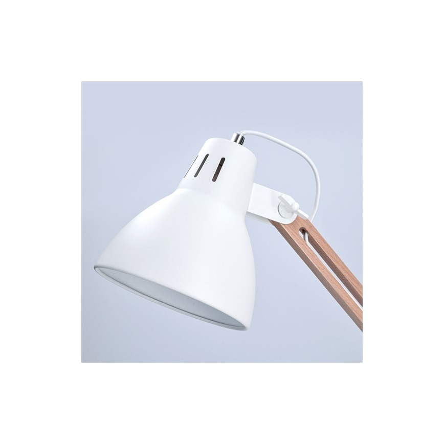 Laualamp FALUN 1xE27/25W/230V valge/tamm