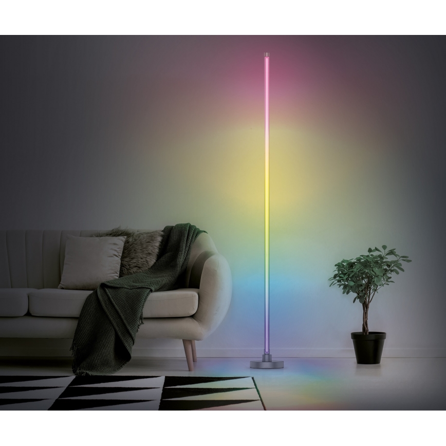 LED RGB hämardatav põrandalamp RAINBOW LED/18W/230V Wi-Fi Tuya + kaugjuhtimispult