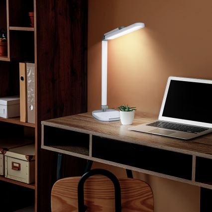 LED Hämardatav puutetundlik laualamp koos öövalgustusega LED/10W/5V 3000/4000/5000K valge