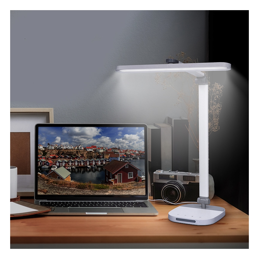 LED Hämardatav puutetundlik laualamp koos öövalgustusega LED/10W/5V 3000/4000/5000K valge
