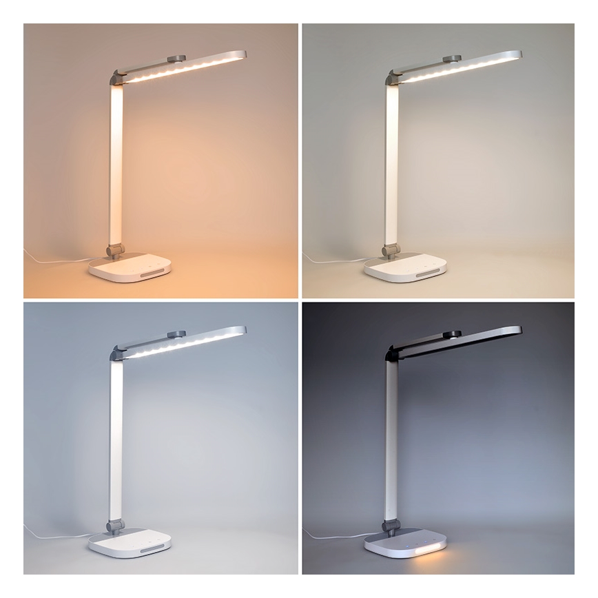 LED Hämardatav puutetundlik laualamp koos öövalgustusega LED/10W/5V 3000/4000/5000K valge