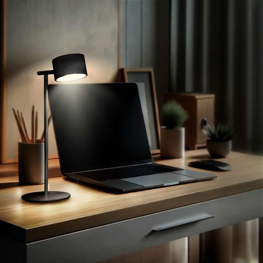 LED Hämardatav puutetundlik laetav lamp 3-ühes LED/4W/2000 mAh 3000/4000/6500K must